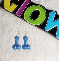 Electric Blue Glow Earrings