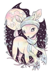 Winter Deer 5 x 7 Print