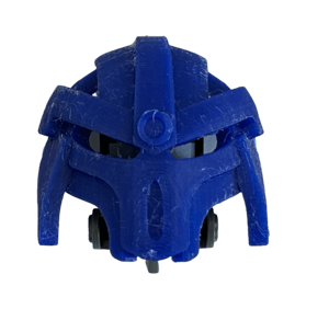 Image of Bionicle Kanohi Mask of Intangibility v1 by Galva (FDM Plastic-printed, Dark Blue)