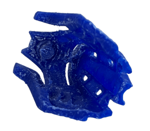 Image of Bionicle Kanohi Mask of Intangibility by KhingK (FDM Plastic-printed, Dark Blue)