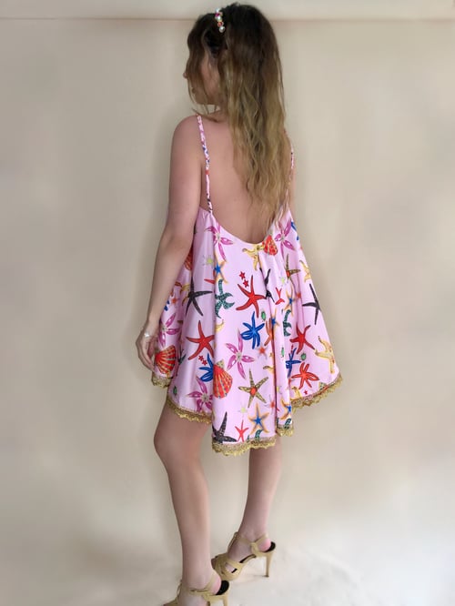 Image of Pink Starfish Swing Dress
