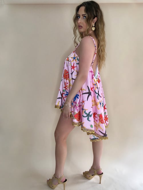 Image of Pink Starfish Swing Dress