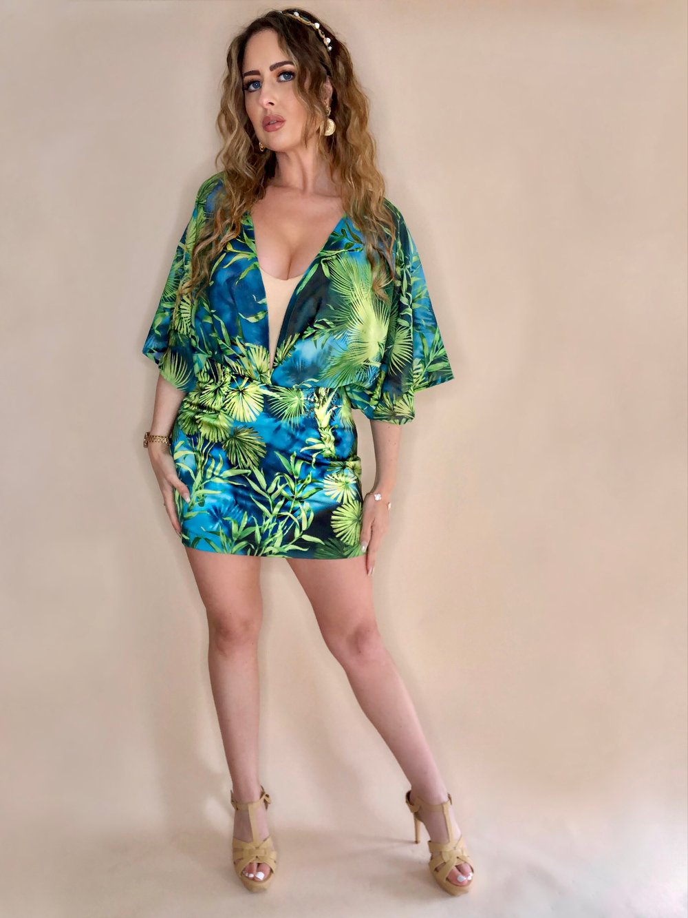 Image of Green Tropical Skirt