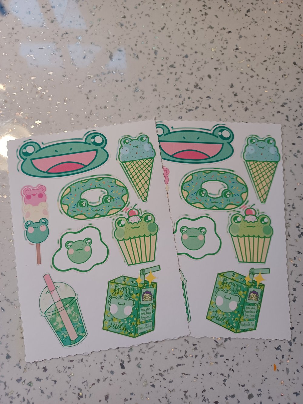 Image of Froggy Snack Sticker Sheet