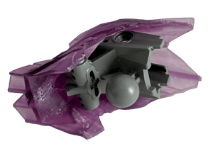 Image of Bionicle Kanohi Ignika (Resin-printed, Trans-purple)