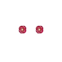 Image 1 of Ruby Pansy Stud Earring