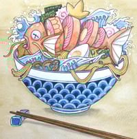 Image 2 of Pokemon ramen bowl. Magikarp. Pokemon art.