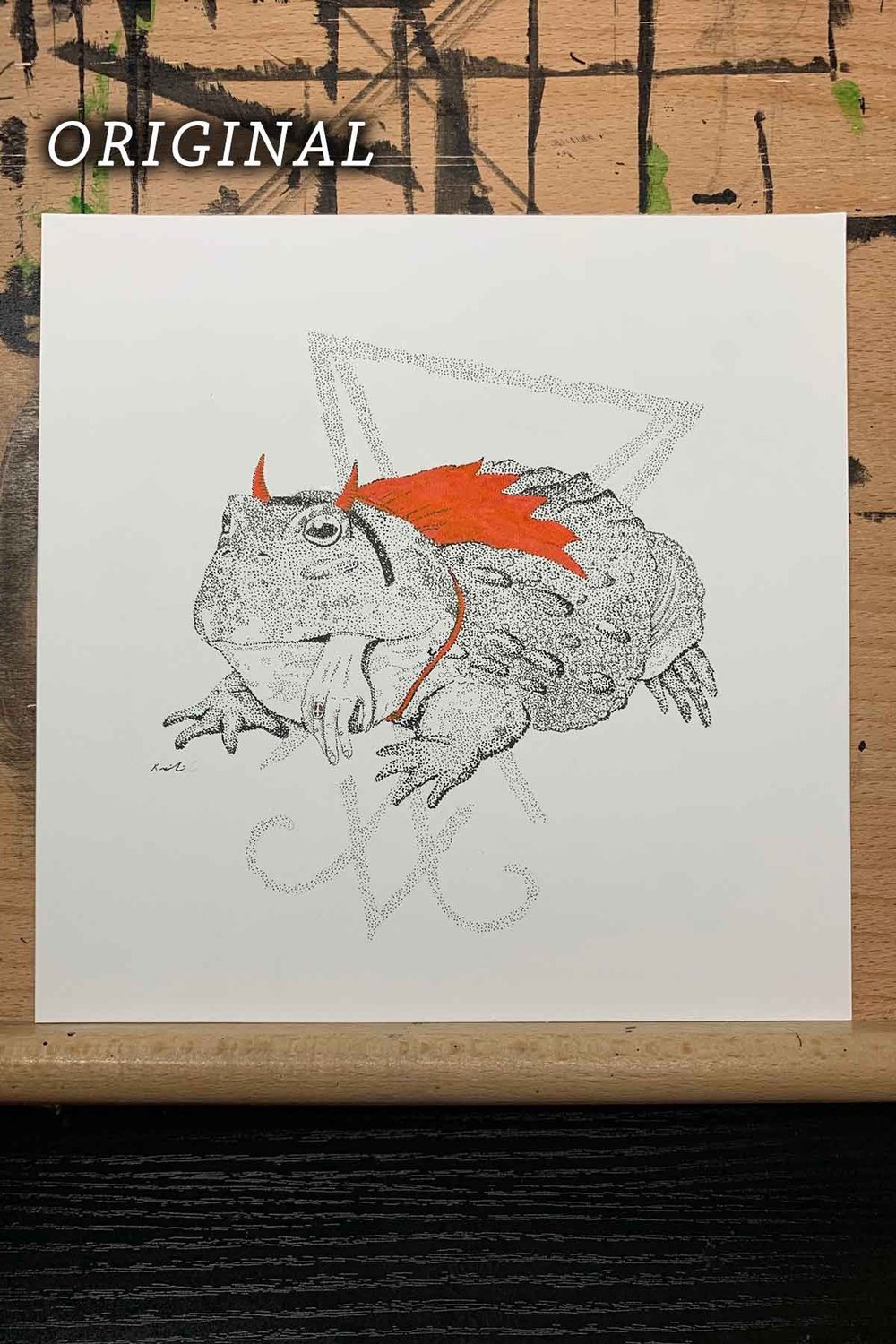 Original Illustration - "Lucifrog"