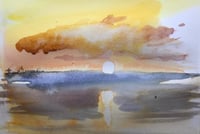 Sunset over the Teesbay
