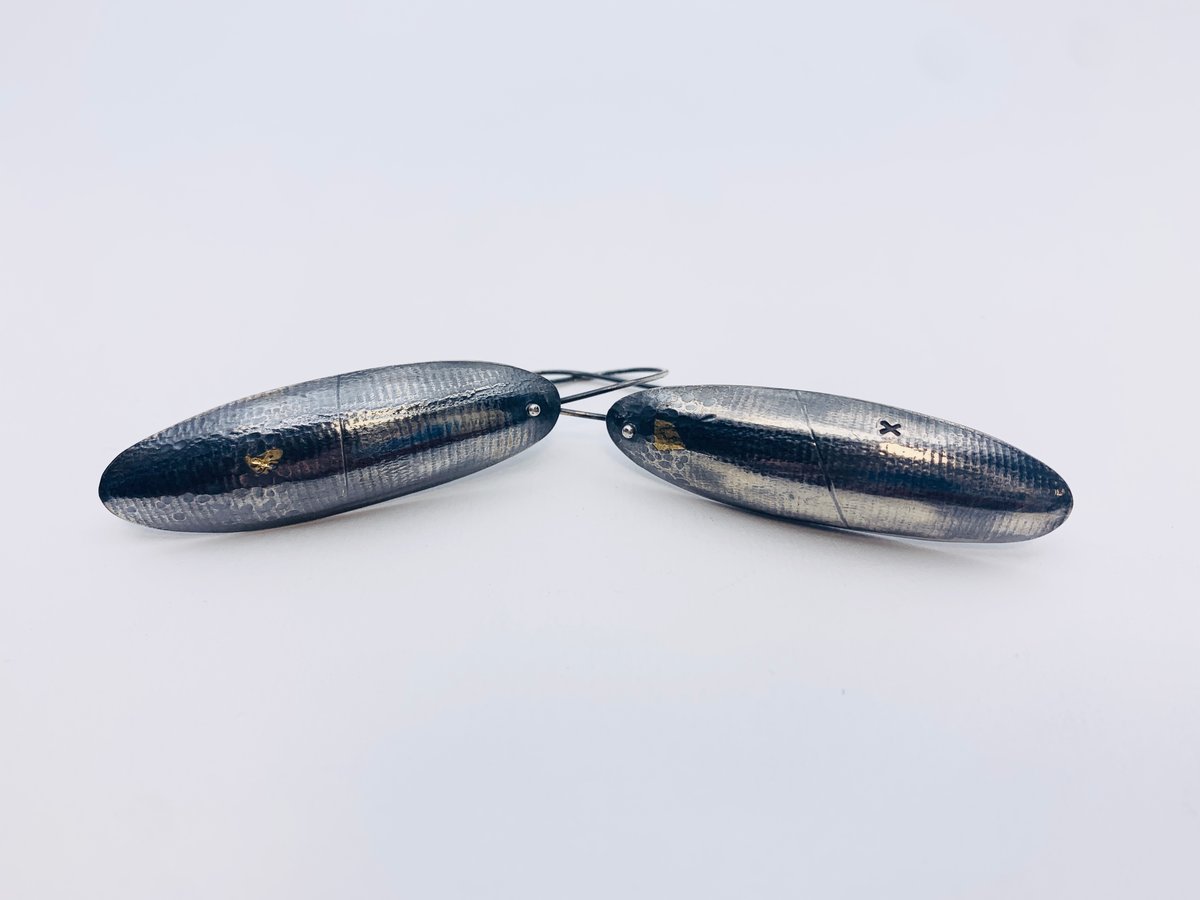 Silver Oval Earrings by Kelly Draper
