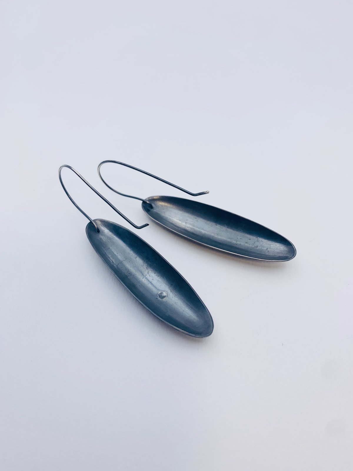 Silver Oval Earrings by Kelly Draper