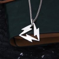 Image 2 of Triple Lightning Bolt Pendant