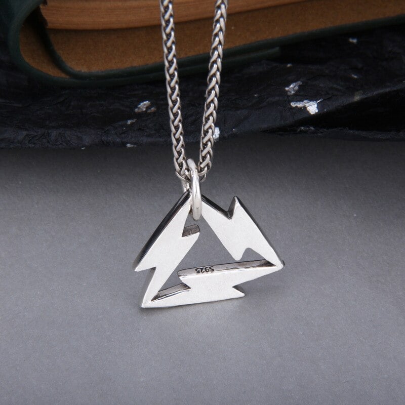 Triple Lightning Bolt Pendant
