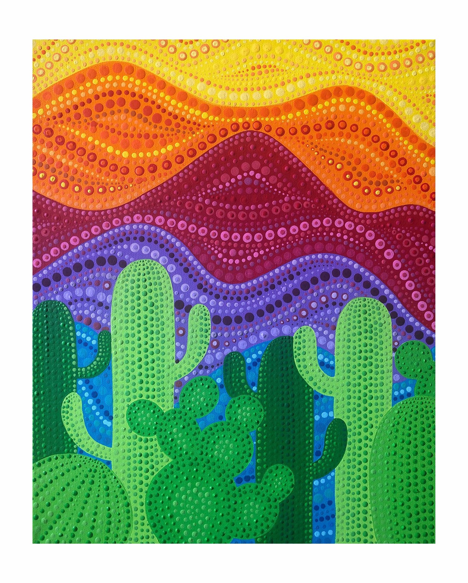 Dotted Cacti Print
