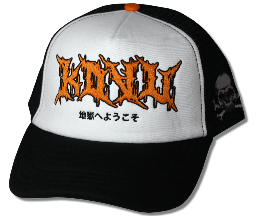 Image of KOVU "Welcome to HELL" Trucker Hat Black
