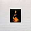 Carte Portrait de la jeune fille en feu