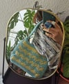 Shoulder Bag "#endowarrior" | Recycled Cotton | blue/yellow