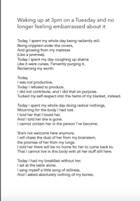 Image 2 of My Body is a Resource I am Willing to Expend by Katie (Tom) Walters