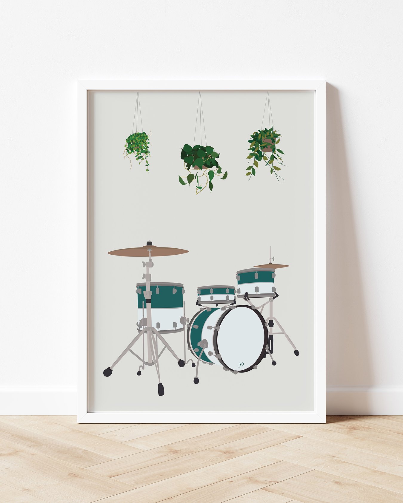 Image of Drum Kit Houseplant Print