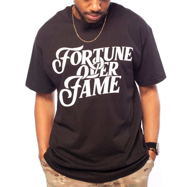 Fortune over Fame Tee (BLK)