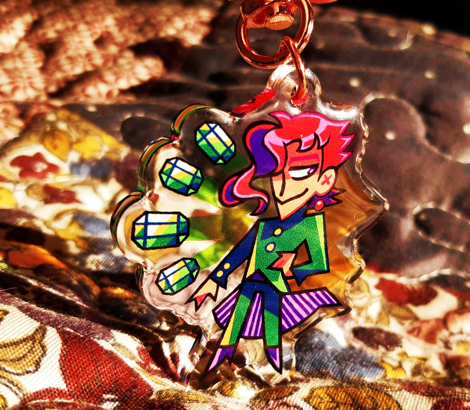 Image of Noriaki Kakyoin - 2'' Acrylic Keychain (double sided)