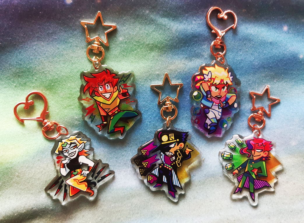 Joseph Joestar - 2'' Acrylic Keychain (double sided) | neonUFO
