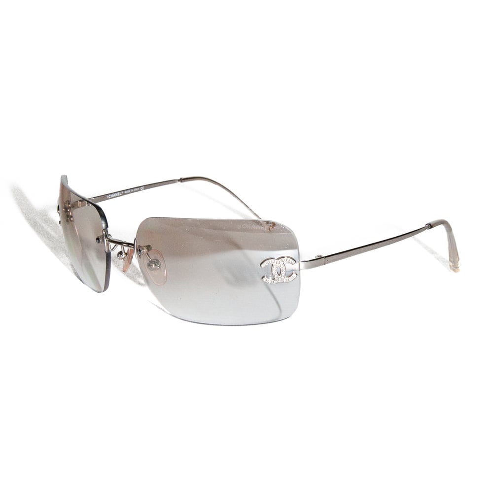 Chanel CC Crystal Rimless Sunglasses Brown † Ruder Than The Rest