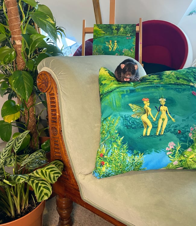 Garden of Eden pillow