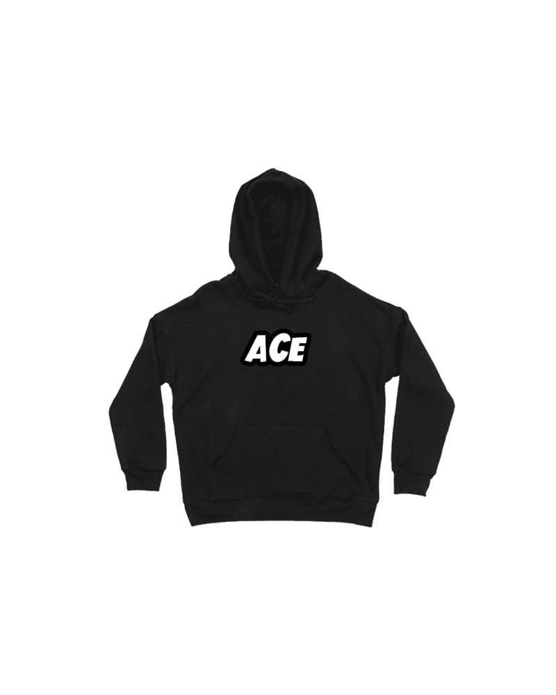 Image of ACE CREAM CONE Pullover Hoodie - BLACK