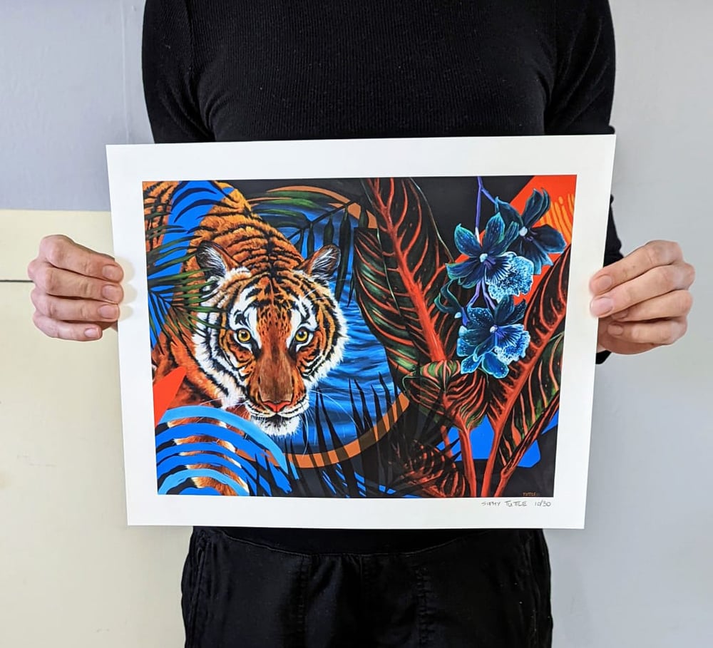 Image of 'Tiger in the Water' Giclee Print