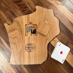 Wisconsin waterways cribbage board (cherry)