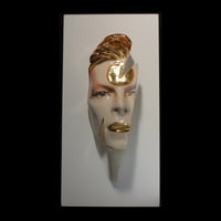Image 3 of Gold Edition 'Ziggy Flash' David Bowie Face Sculpture