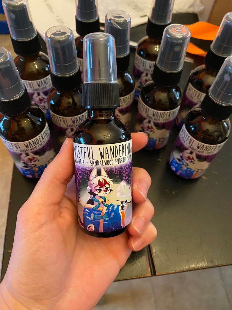 Image of Wistful Wanderings - 2 oz fursuit spray, wisteria + sandalwood scent