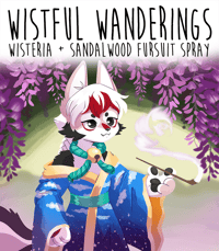 Image 3 of Wistful Wanderings - 2 oz fursuit spray, wisteria + sandalwood scent