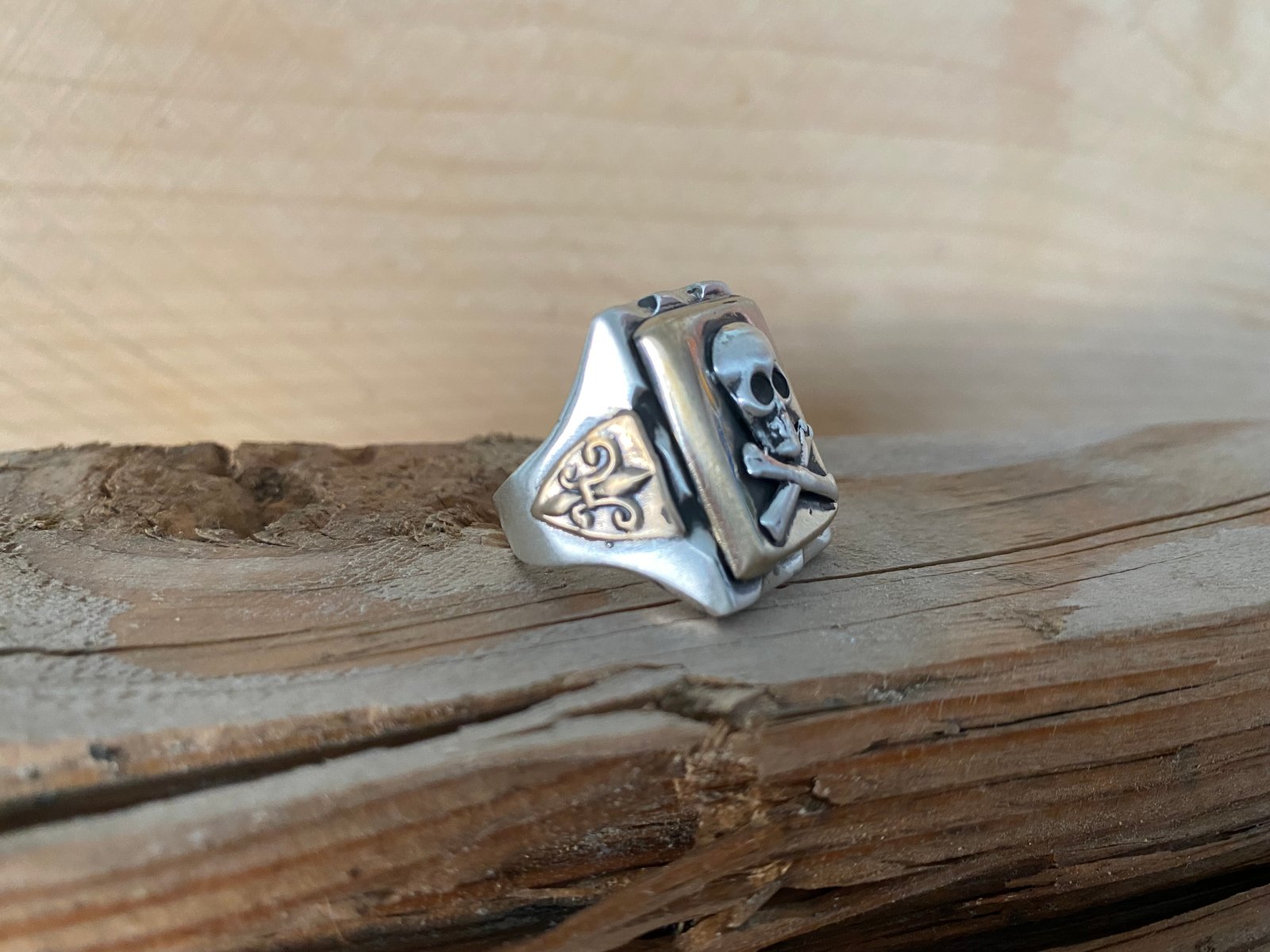 SKULL AND BONES MEXICAN BIKER RING | REPOP MFG