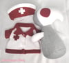 Plague Nurse Plushie - Red & White