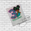 "Afro Puff Mermaid's Birthday Tee