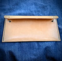 Image 2 of Flap Pouch - Sun and Sea (Painted leather)