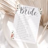 Boho Floral Who Knows Bride Best Game Cards 