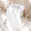  Boho Floral Hen Party Guess The Dress Game Cards