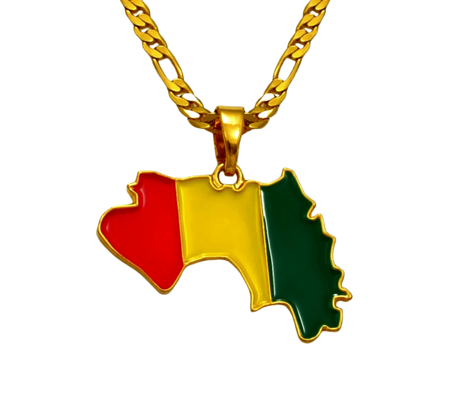 Image of GUINEA MAP NECKLACE|PRE-ORDER 