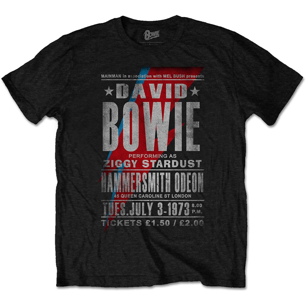 David Bowie - Merchandising ufficiale a partire da