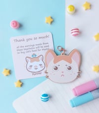 Mochi wooden keychain