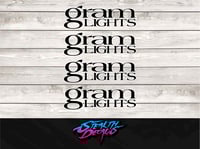 Image 1 of Gram Lights Volk racing Rays decals Stickers x4