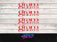 Image 3 of Gram Lights Volk racing Rays decals Stickers x4