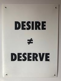 DESIRE ≠ DESERVE