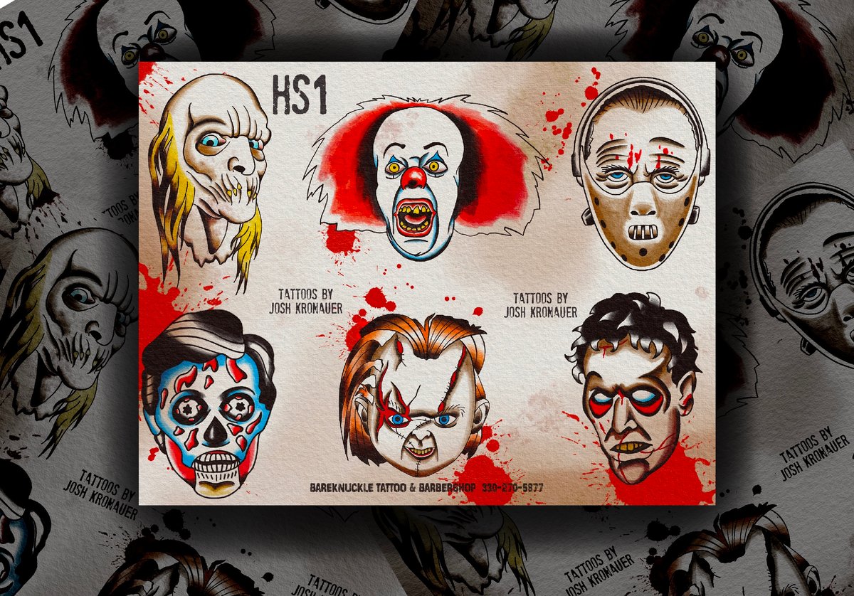Image of Horror Character Flash Sheet Print