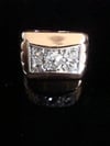 EDWARDIAN FRENCH TANK 18CT PLATINUM DIAMOND 1.00CT PAVE SET RING