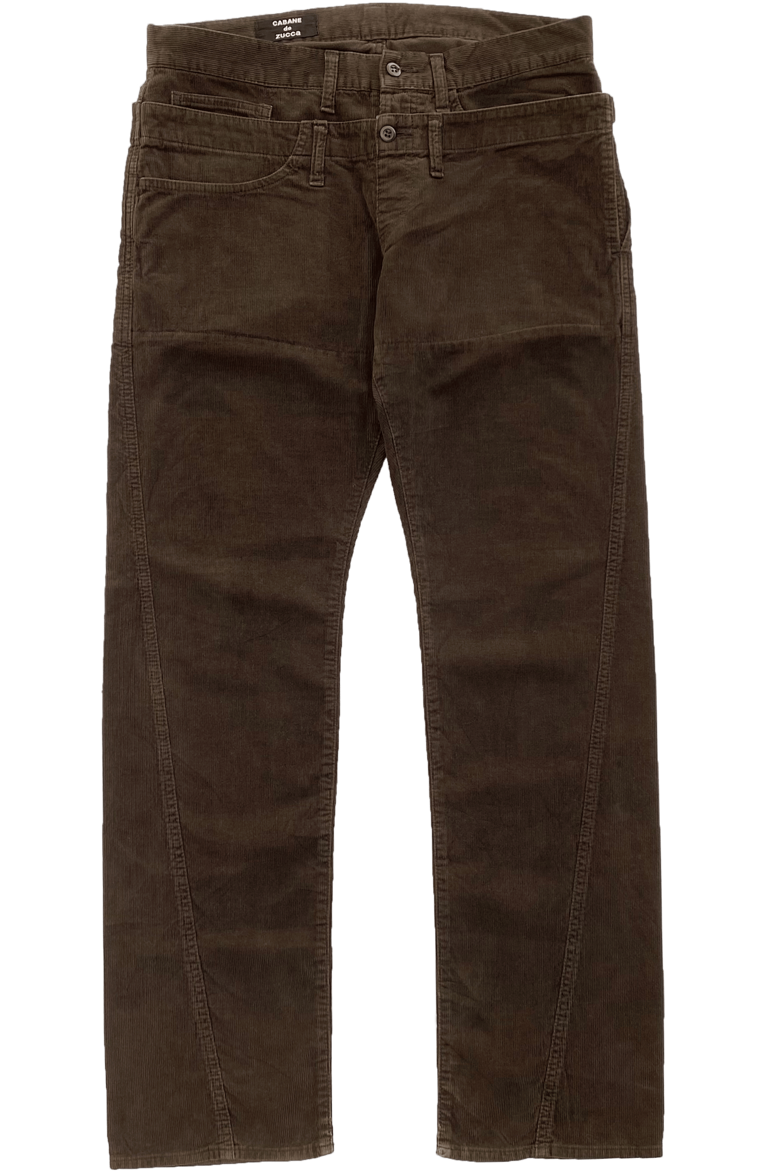 00's CABANE de ZUCCa Double Waste Slacks-eastgate.mk