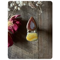 Image 2 of The Travers Ring - Solid Brass and Mixed Jaspers